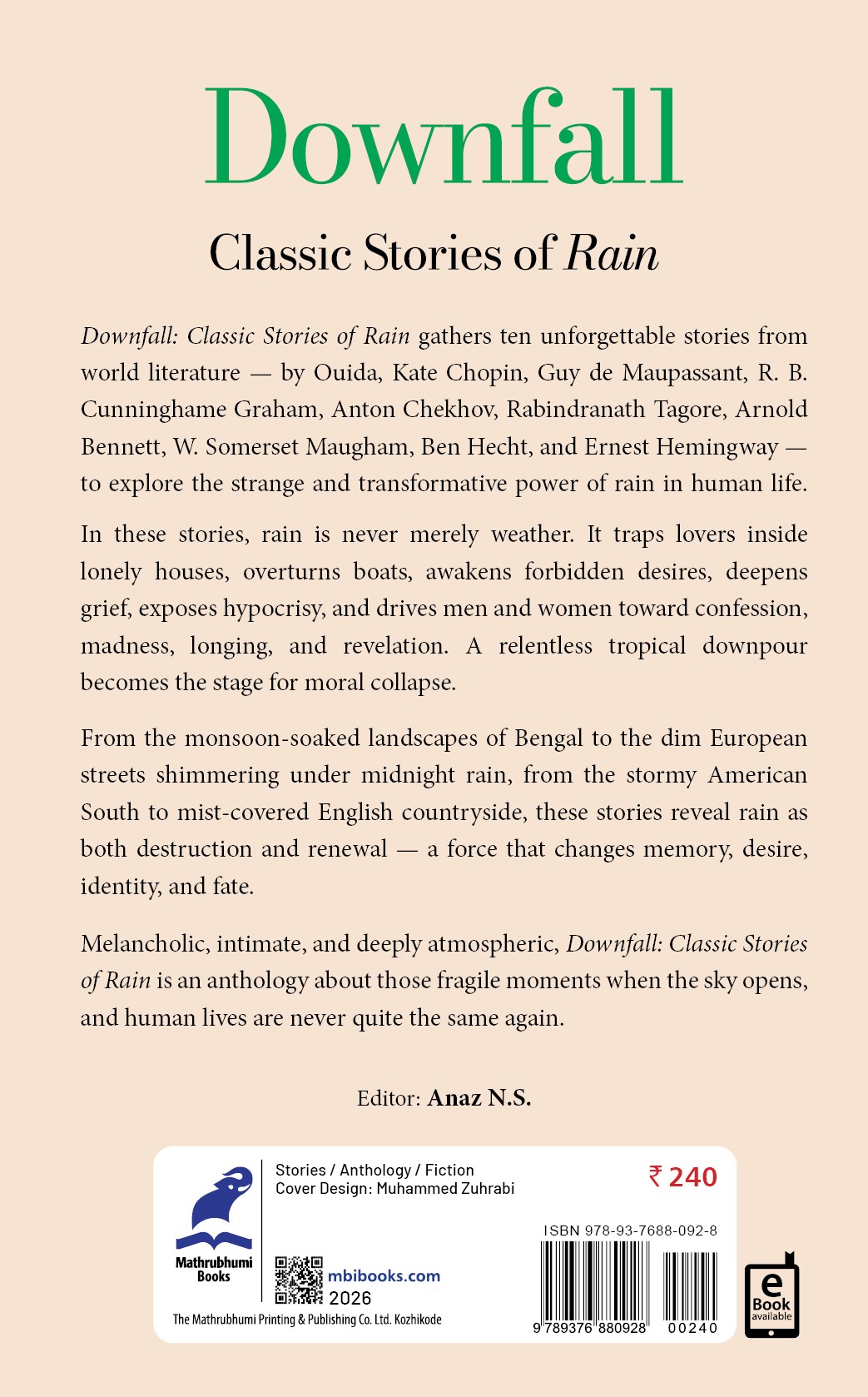Downfall Stories of Rain Cover - Back Book_DOWNFALL: CLASSIC STORIES OF RAIN