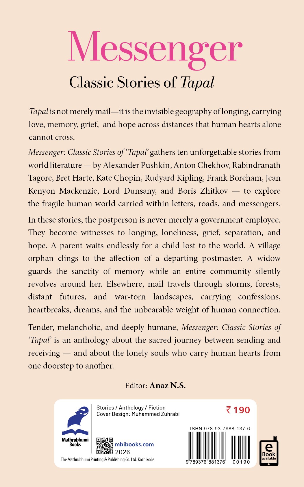 Messenger Stories of Tapal Cover -Back Book_MESSENGER: CLASSIC STORIES OF ‘TAPAL’