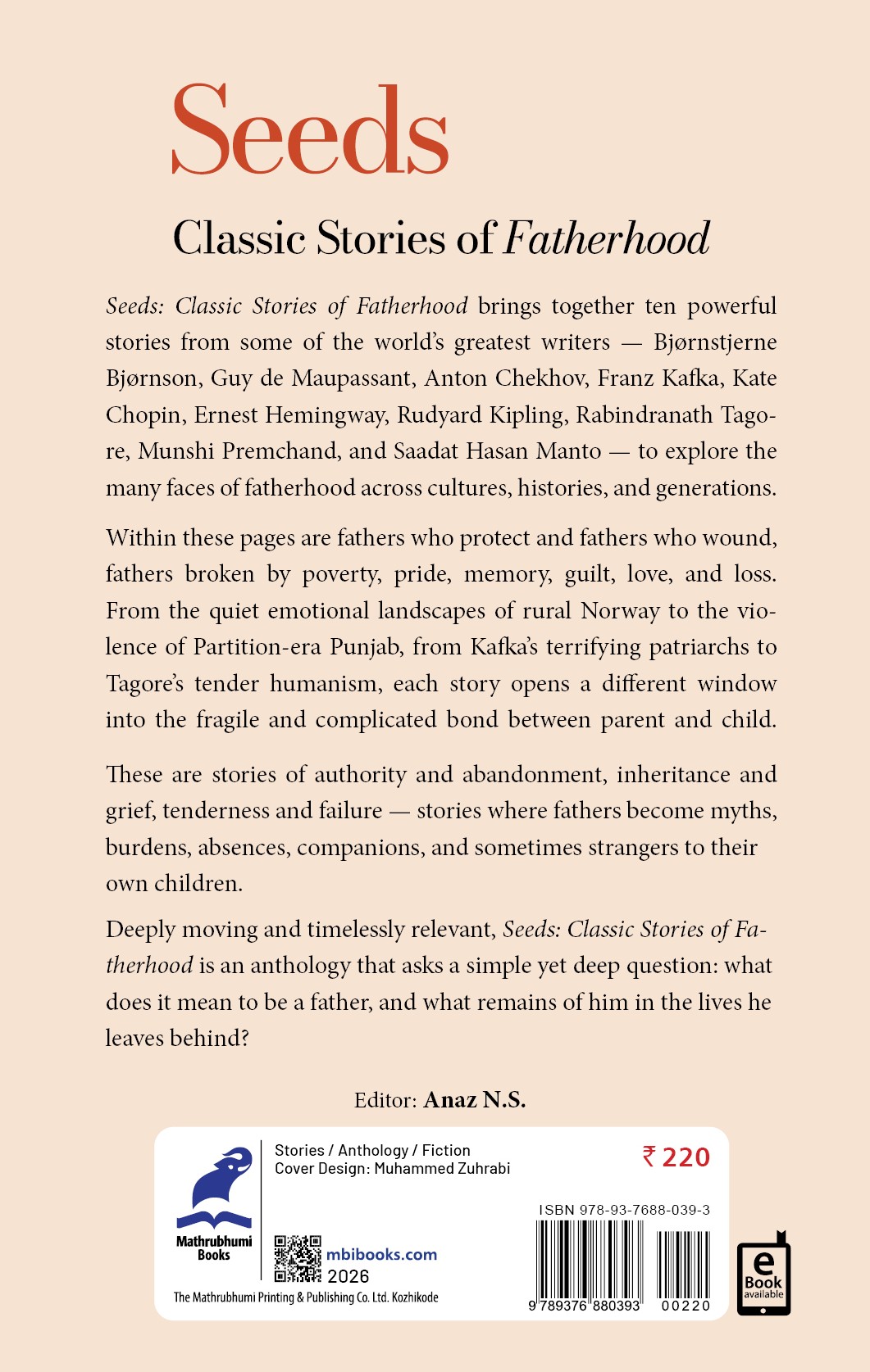 Seeds Stories of Fatherhood Cover - Back Book_SEEDS: CLASSIC STORIES OF FATHERHOOD